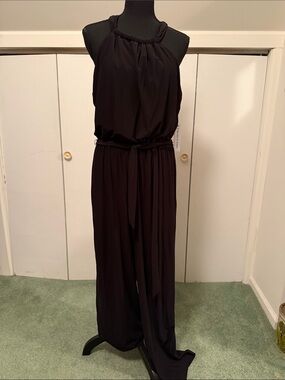 Black halter jumpsuit